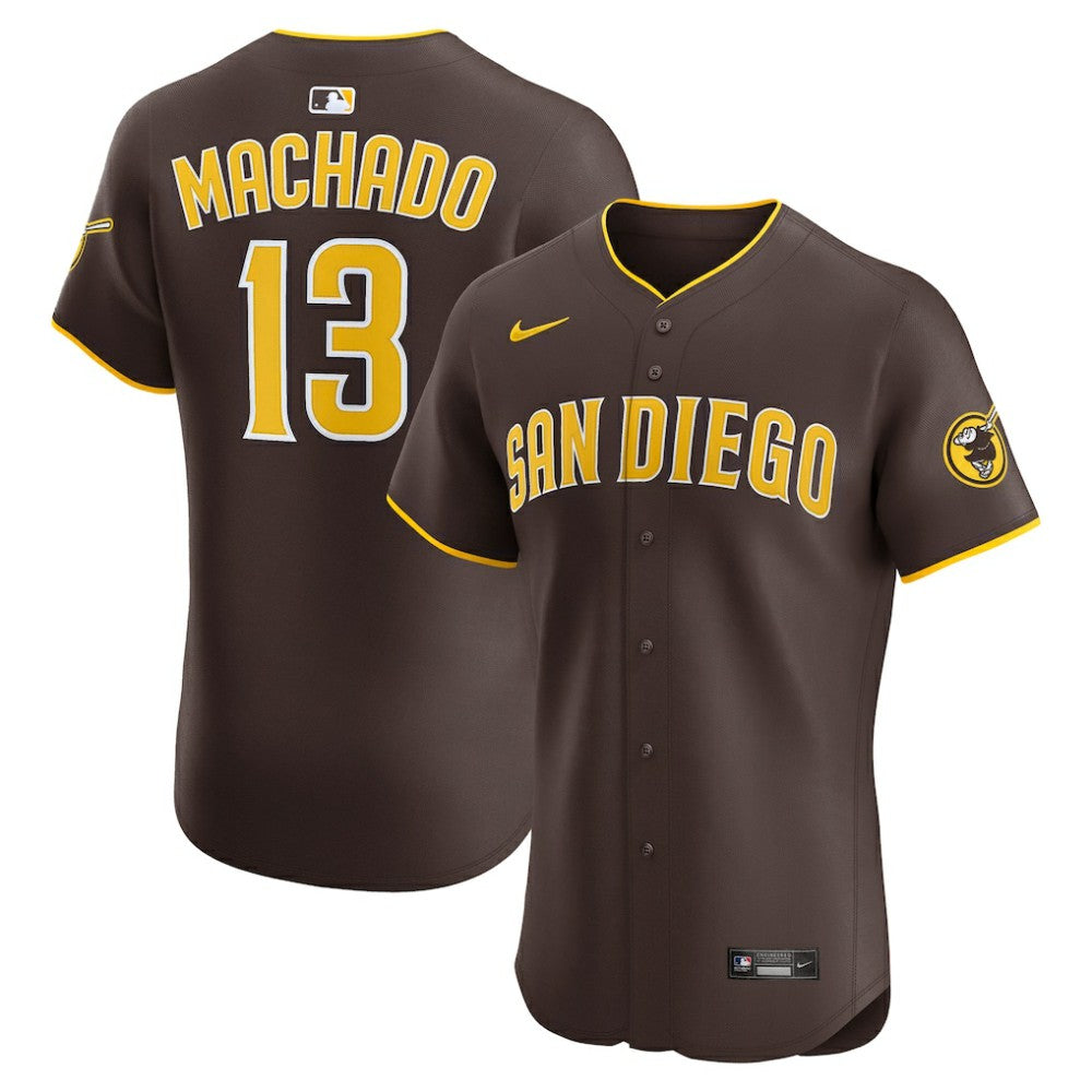 Manny Machado San Diego Padres Road Elite Jersey - Brown