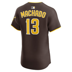 Manny Machado San Diego Padres Road Elite Jersey - Brown