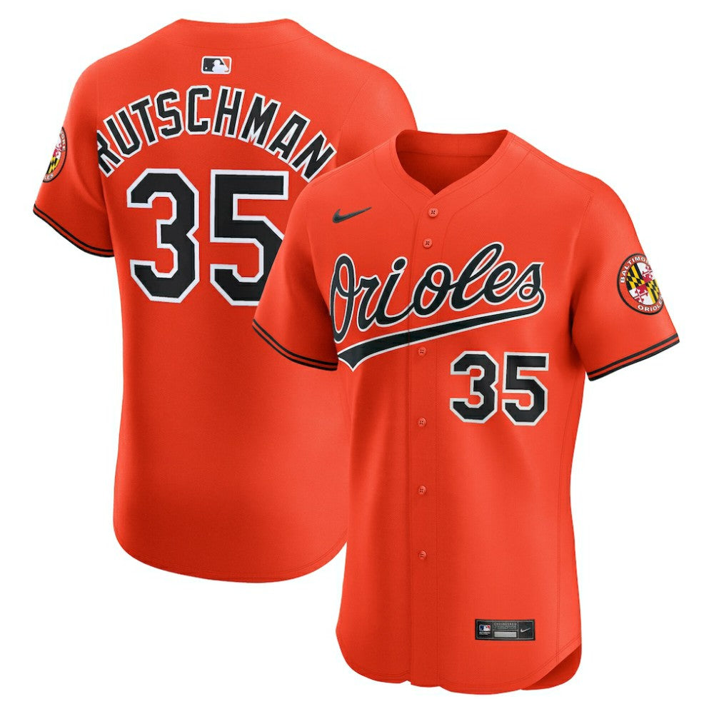 Adley Rutschman Baltimore Orioles Alternate 2 Elite Jersey Orange | Nike