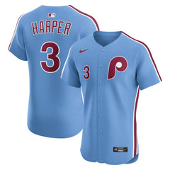 Bryce Harper Philadelphia Phillies Alternate Elite Jersey - Light Blue
