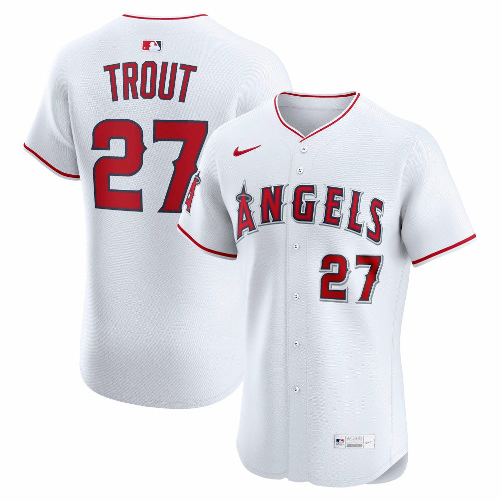 Mike Trout Los Angeles Angels Home ElitePlayer Jersey - White