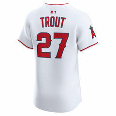 Mike Trout Los Angeles Angels Home ElitePlayer Jersey - White