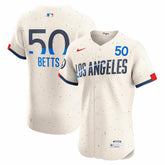 Mookie Betts Los Angeles Dodgers City Connect Elite Jersey - Cream