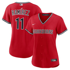 Jos¨¦ Ram¨ªrez Cleveland Guardians Women's Alternate 2 Replica Jersey - Red