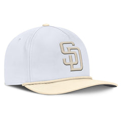 San Diego Padres Pro Performance Snapback Hat White/Cream | Nike