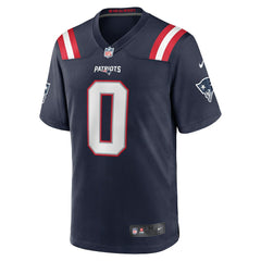 Christian Gonzalez New England Patriots Team Game Jersey - Navy