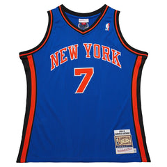 Carmelo Anthony New York Knicks 2010/11 Hardwood Classics Authentic Jersey - Blue