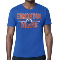 Edmonton Oilers Starter Mesh Look Team Name T-Shirt Royal