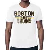 Boston Bruins Starter Mesh Look Team Name T-Shirt White