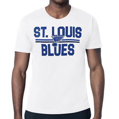 St. Louis Blues Starter Mesh Look Team Name T-Shirt White