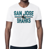 San Jose Sharks Starter Mesh Look Team Name T-Shirt White