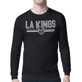 Los Angeles Kings Starter Mesh Look Team Name Long Sleeve T-Shirt Black