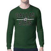 Dallas Stars Starter Mesh Look Team Name Long Sleeve T-Shirt Green