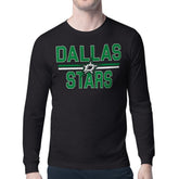 Dallas Stars Starter Mesh Look Team Name Long Sleeve T-Shirt Black