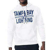 Tampa Bay Lightning Starter Mesh Look Team Name Logo Tri-Blend Pullover Hoodie White