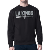 Los Angeles Kings Starter Mesh Look Team Name Logo Pullover Sweatshirt Black