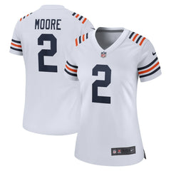 D.J. Moore Chicago Bears Women's Alternate Game Jersey - White