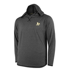 Athletics Butter Stripe Tri-Blend Long Sleeve Hoodie T-Shirt - Black