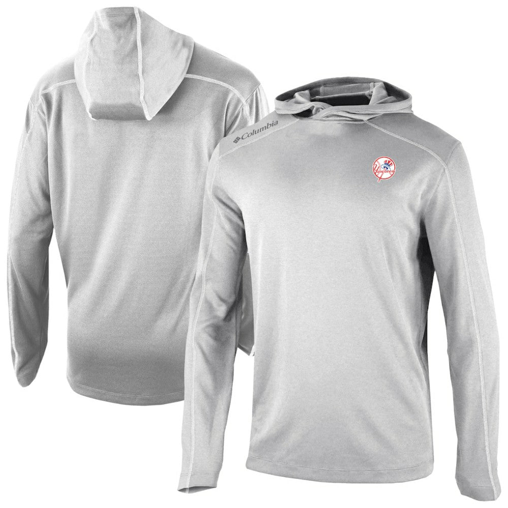 New York Yankees Omni-Wick Shotgun Pullover Hoodie Gray | Columbia