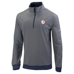 New York Yankees Omni-Wick Even Lie Quarter-Zip Pullover Top Navy | Columbia