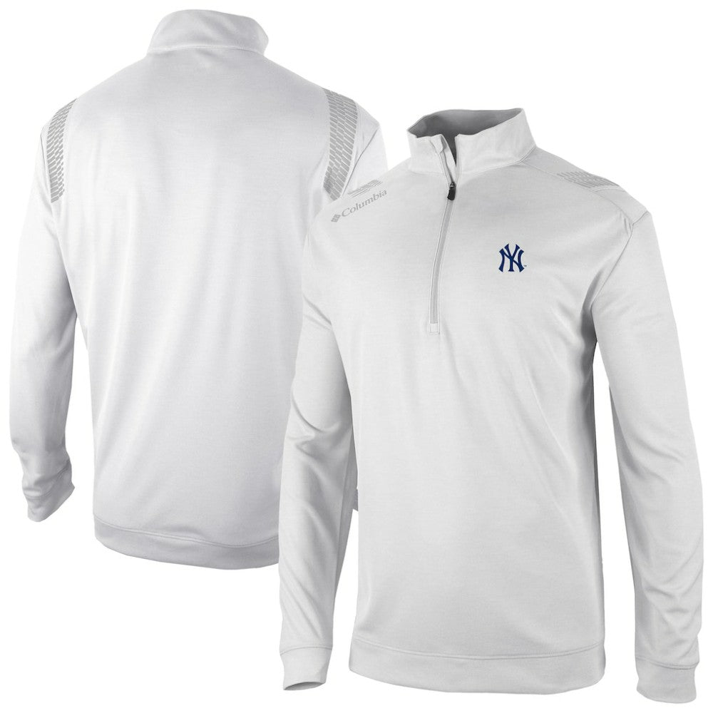 New York Yankees Oakland Downs Omni-Wick Quarter-Zip Top White | Columbia
