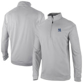 New York Yankees Oakland Downs Omni-Wick Quarter-Zip Top Gray | Columbia