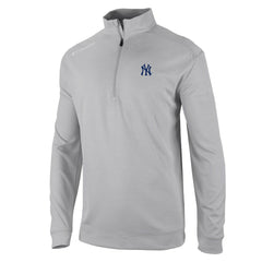 New York Yankees Oakland Downs Omni-Wick Quarter-Zip Top Gray | Columbia