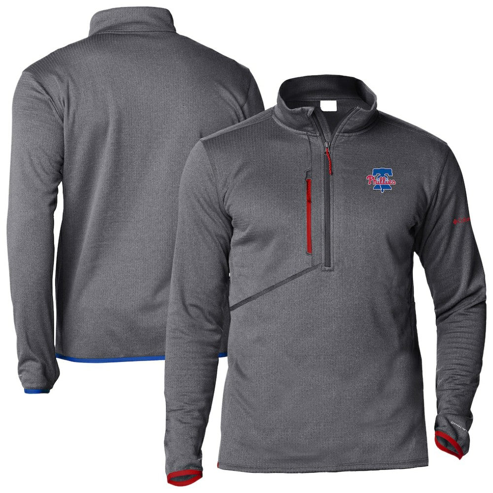 Philadelphia Phillies Park View Omni-Wick Half-Zip Top Red | Columbia