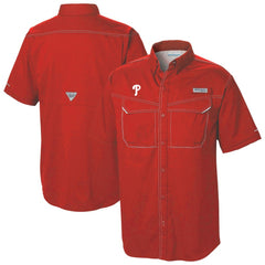 Philadelphia Phillies Omni-Wick Low Drag Offshore Button-Up Shirt Red | Columbia
