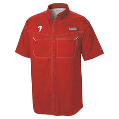 Philadelphia Phillies Omni-Wick Low Drag Offshore Button-Up Shirt Red | Columbia