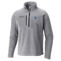 Los Angeles Dodgers Fast Trek III Half-Zip Fleece Pullover Gray | Columbia