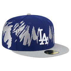 Los Angeles Dodgers Retro Pattern 59FIFTY Fitted Hat Navy/Gray | New Era