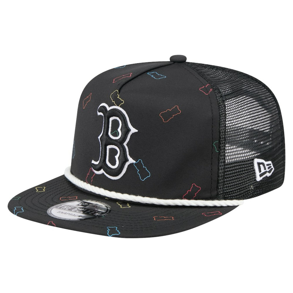 Boston Red Sox Gummy Golfer Trucker Adjustable Hat Black | New Era