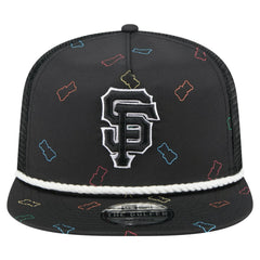San Francisco Giants Gummy Golfer Trucker Adjustable Hat Black | New Era