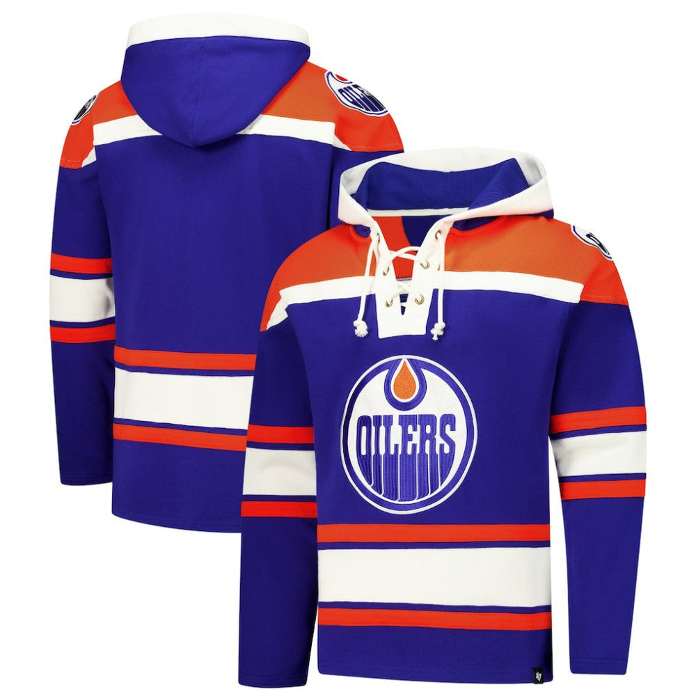 Edmonton Oilers '47 Superior Lacer Hoodie Royal