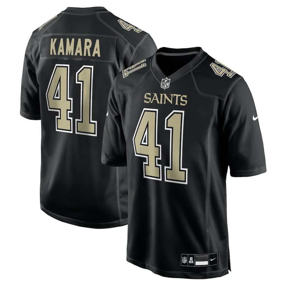 Alvin Kamara New Orleans Saints Fashion Game Jersey - Carbon Black