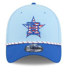 Houston Astros 2025 Fourth of July 39THIRTY Flex Hat Light Blue/Blue | New Era