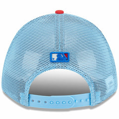 San Francisco Giants 2025 Fourth of July 9FORTY A-Frame M-Crown Adjustable Trucker Hat Light Blue/Red | New Era