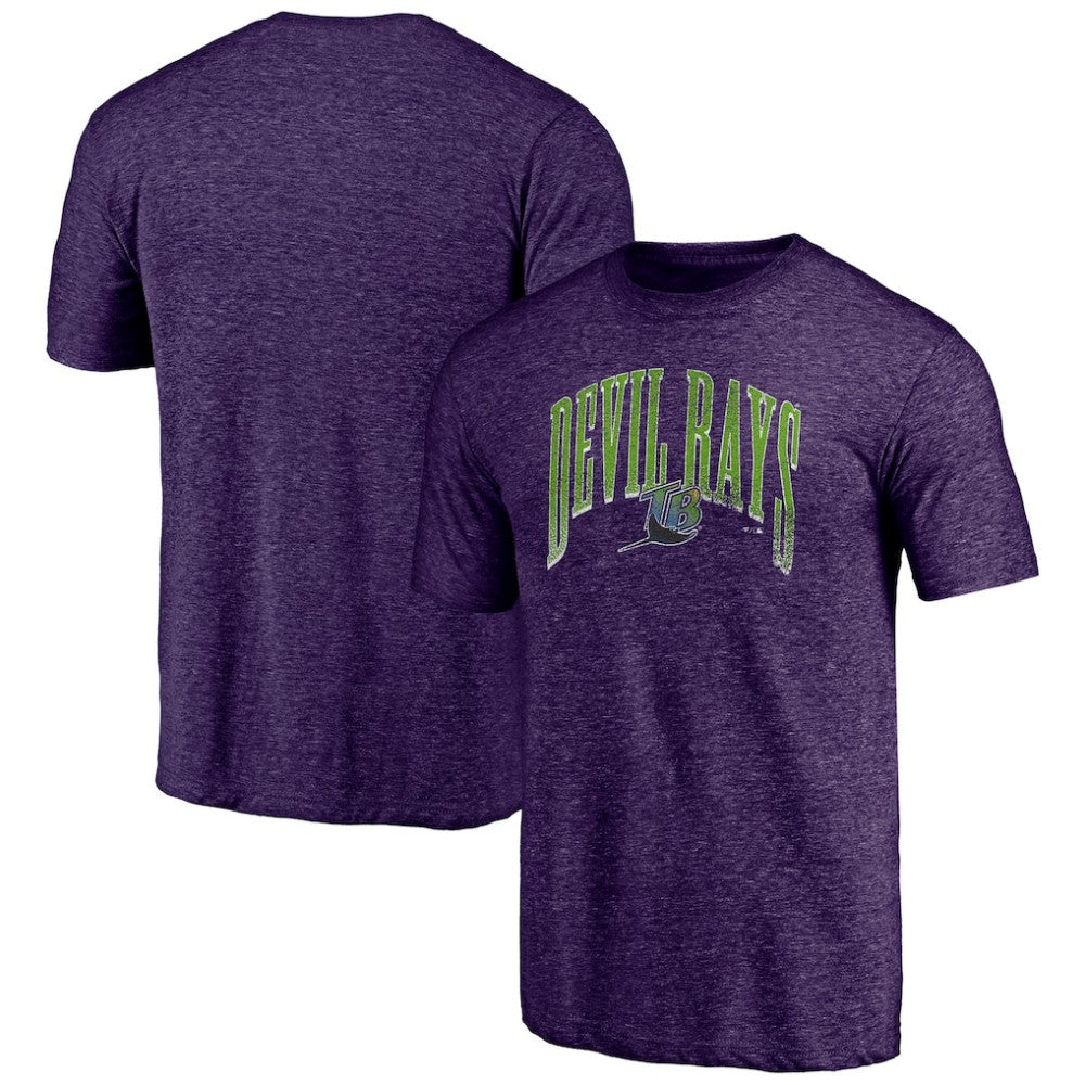 Tampa Bay Rays Purple Cooperstown Collection Line Corps Tri-Blend T-Shirt