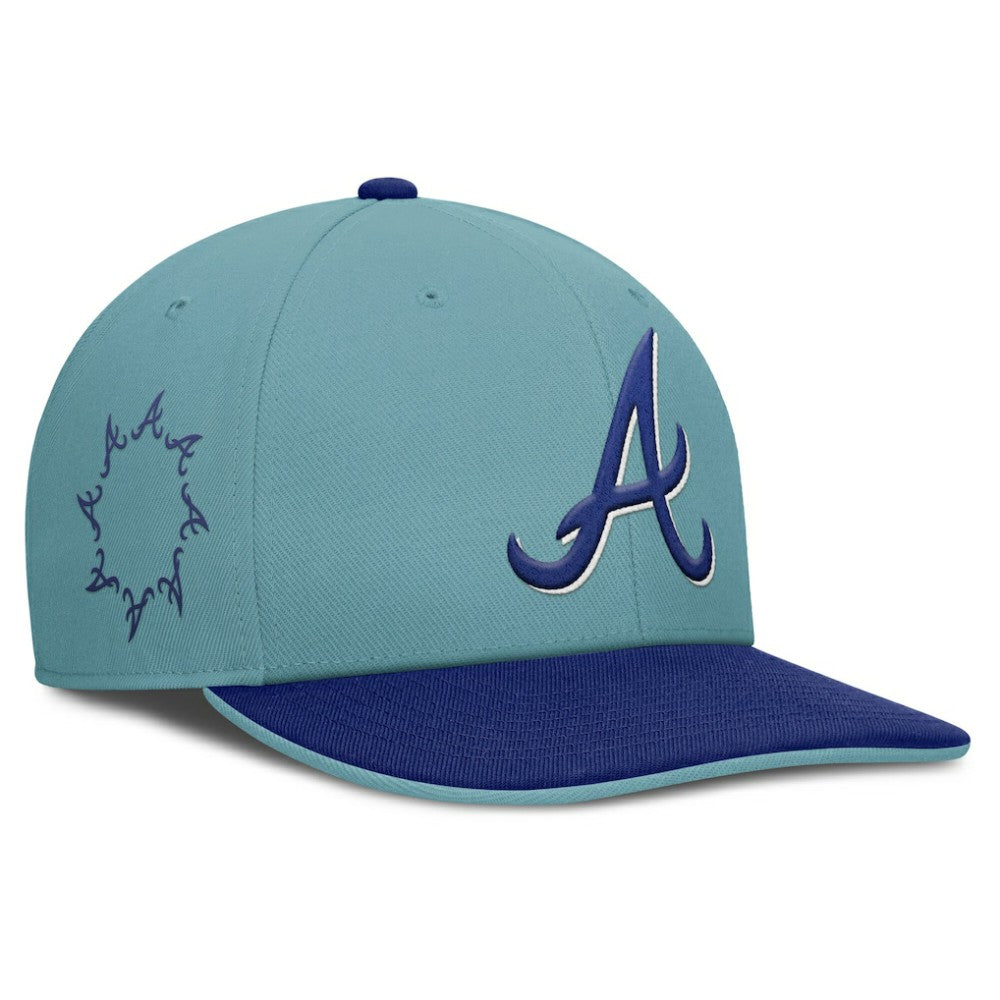 Atlanta Braves Father's Day Pro Performance Snapback Hat Turquoise | Nike