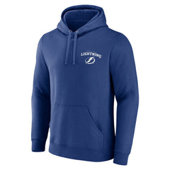 Tampa Bay Lightning Blue Team Lockup Pullover Hoodie