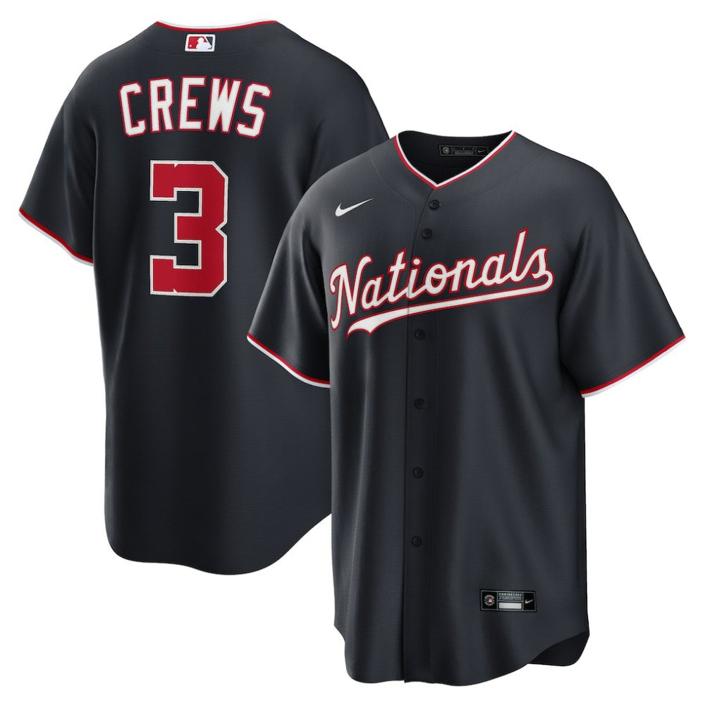 Dylan Crews Washington Nationals Alternate Replica Jersey - Navy
