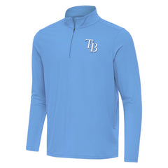 Tampa Bay Rays Antigua Intent Quarter-Zip Top Powder Blue