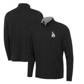 Los Angeles Dodgers Antigua Content Quarter-Zip Top Black