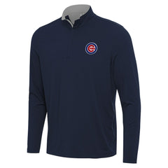 Chicago Cubs Antigua Content Quarter-Zip Top Navy