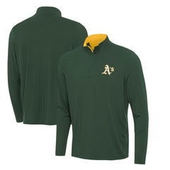 Athletics Antigua Content Quarter-Zip Top Hunter Green