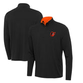 Baltimore Orioles Antigua Content Quarter-Zip Top Black