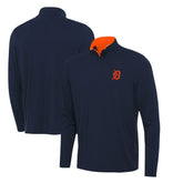 Detroit Tigers Antigua Content Quarter-Zip Top Navy