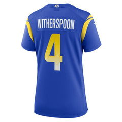 Ahkello Witherspoon Los Angeles Rams Women's Team Game Jersey - Royal