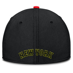 New York Mets Neon 90s Rise SwooshFlex Hat Crimson/Black | Nike